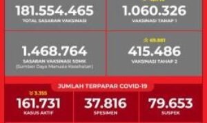 Data Vaksinasi COVID-19 (Update per 13 Februari 2021)